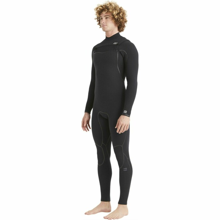 2024 Billabong Hombres Furnace 4/3mm Chest Zip Neopreno ABYW100187 - Black